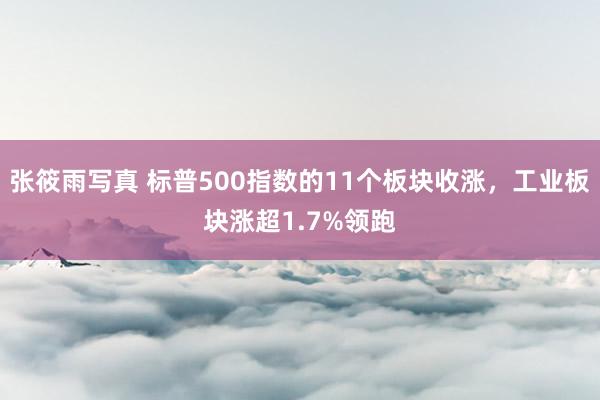 张筱雨写真 标普500指数的11个板块收涨，工业板块涨超1.7%领跑